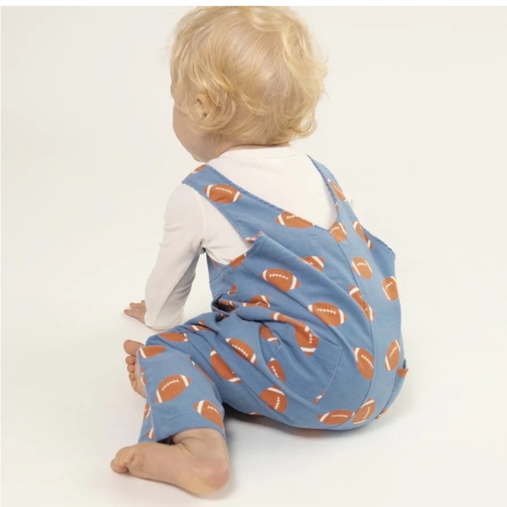 Angel Dear corduroy football overalls - Picture 2 of 4